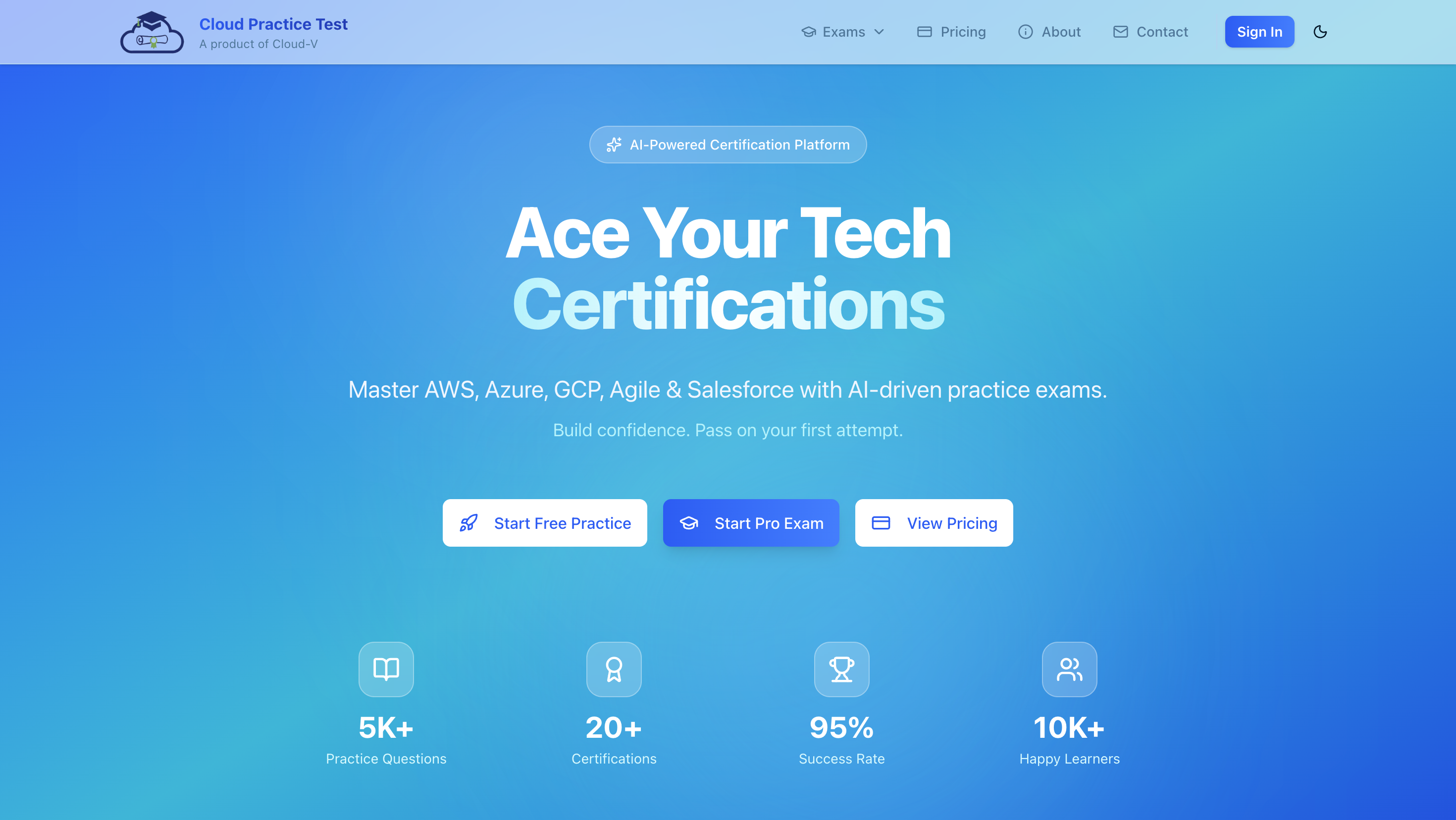 Cloud Practice Test - AI-Powered Certification perp for AWS, Azure, GCP ...